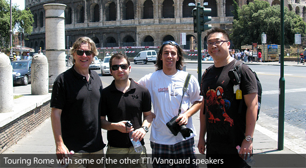 Paul Stamatiou touring Rome, Italy