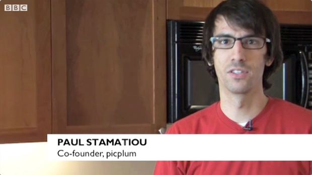 Paul Stamatiou on BBC News talking about startups, Picplum and Silicon Valley