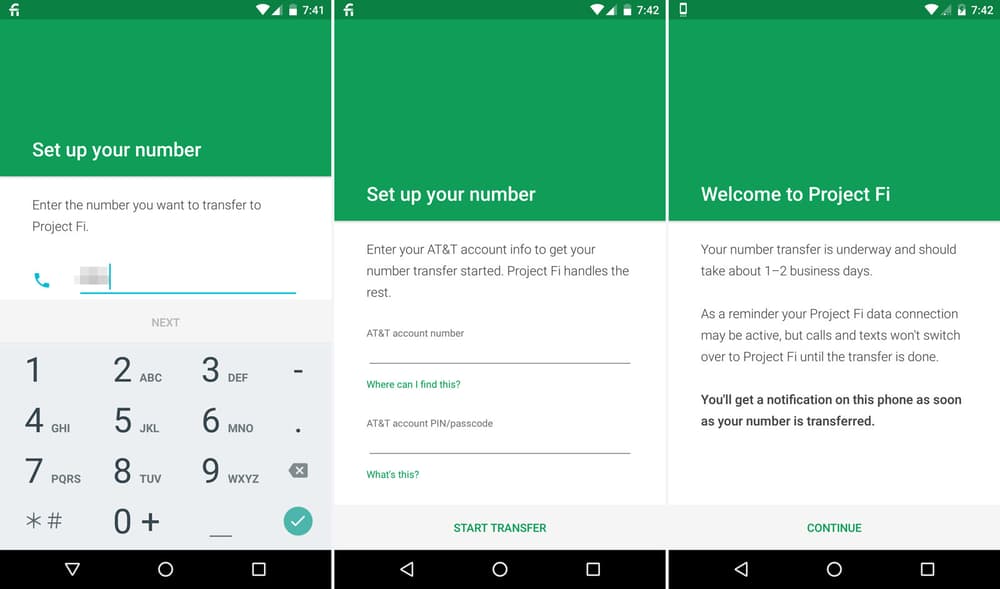 Setting up Google Project Fi