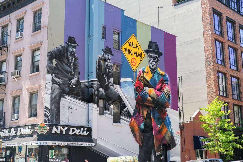 Colorful buildings in the East Village