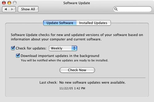 Software Updates