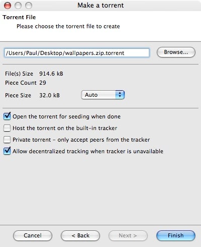 Make a Torrent Wizard