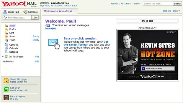 Yahoo! Mail Beta