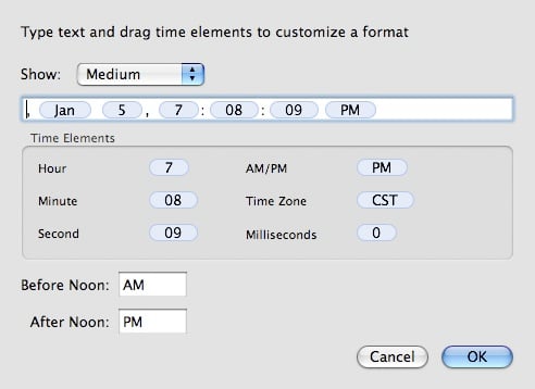 Date in Menu Bar