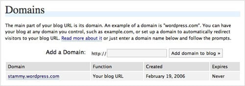 WordPress.com Domains
