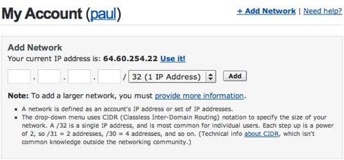 OpenDNS Accounts