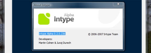 Intype Editor in Vista