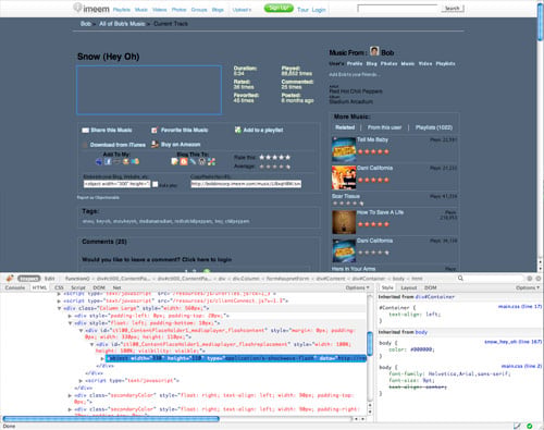 imeem firebug