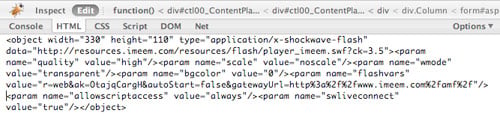 imeem firebug