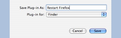Restart Firefox