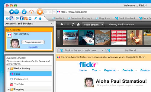 Flock 0.9 Browser