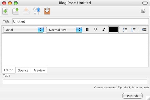 Flock 0.9 Browser