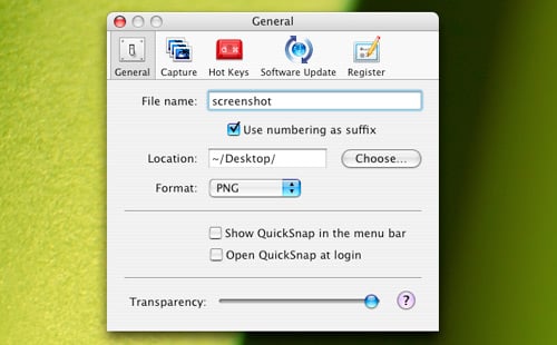 QuickSnap for OS X