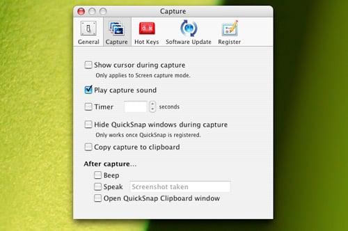QuickSnap for OS X