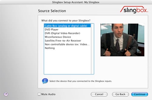 SlingPlayer Setup