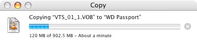 Western Digital Passport 120GB Hard Drive File Transfer
