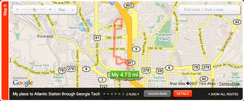 Nike+ Map