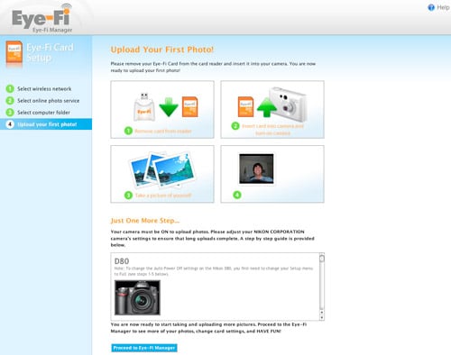 Eye-Fi Website Setup