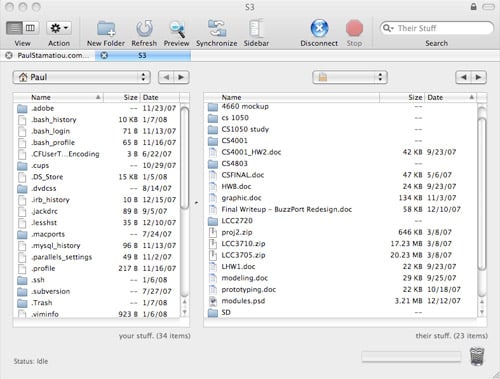 Amazon S3 via Transmit - PaulStamatiou.com