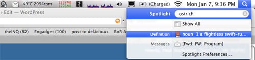 OS X - Spotlight