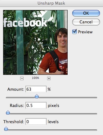 Photoshop Unsharp Mask