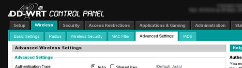 DD-WRT Admin Panel