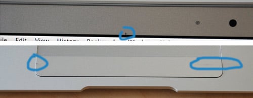 MacBook Air Contact Scratches