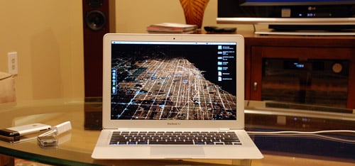 MacBook Air on a table
