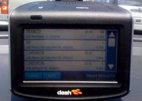 Dash Express Gas Prices via Yahoo! Local