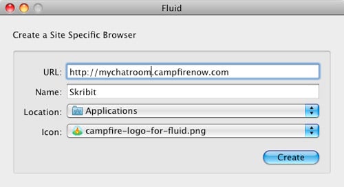 Fluid.app: Create a Campfire SSB
