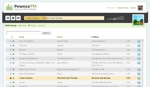 Pownce.FM Public Songs
