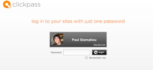 Clickpass Sites for Paul Stamatiou