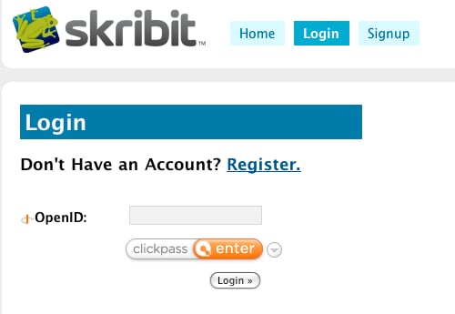 Skribit Support for Clickpass and OpenID