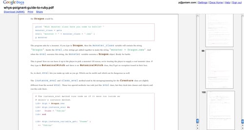 Google Docs PDF Preview