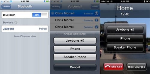 Jawbone Bluetooth Earpiece iPhone Settings