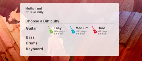 JamLegend Select Difficulty