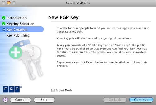 Create New PGP Key