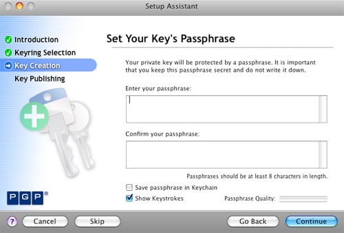 PGP Key Passphrase