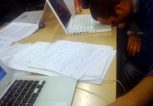 All-nighter in the library