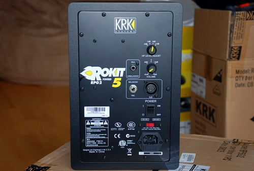 Back of Rokit RP5G2 Studio Monitor