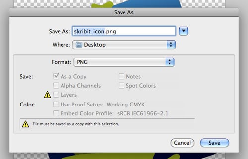 Save as PNG