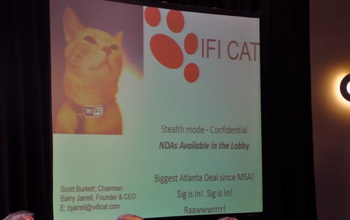 Wifi Cat pitch at startup riot 2009