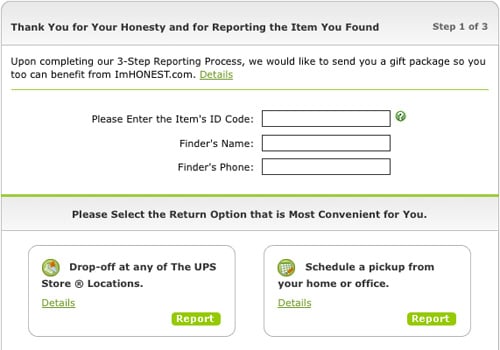 ImHonest Report Item