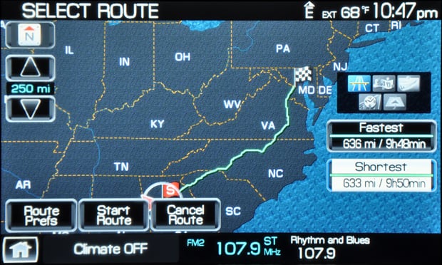 2009 Lincoln Mks Sync Nav Map