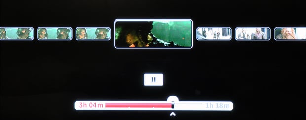 Roku Player - Scrolling through a movie