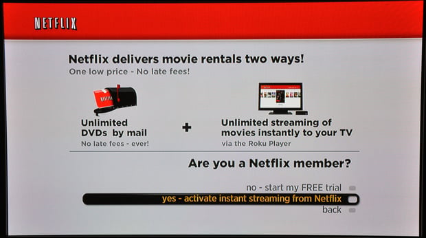 Roku Player - Activate Netflix