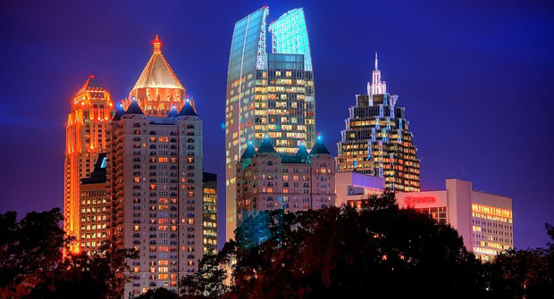 HDR photo of Midtown Atlanta