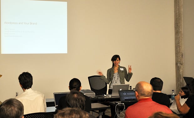 Sara Cannon talking WordPress and Your Brand