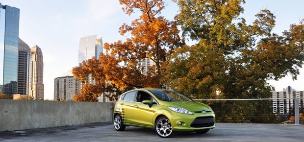 Ford Fiesta and Midtown Atlanta Skyline