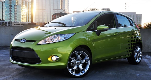 Ford Fiesta and Midtown Atlanta Skyline